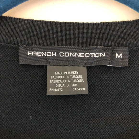 French Connection Navy Crewneck Knit size Medium - Picture 3 of 7
